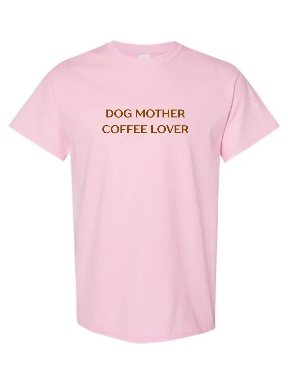 Dog Mother Coffee Lover Pink Graphic Tee